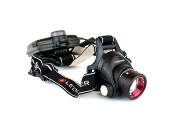 Image of LED Lenser H14R.2 1000 Lumens LED Headlamp, Black/White Band - Rechargeable 880036