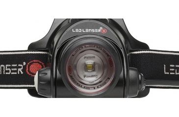 Image of LED Lenser H14R.2 1000 Lumens LED Headlamp, Black/White Band - Rechargeable 880036