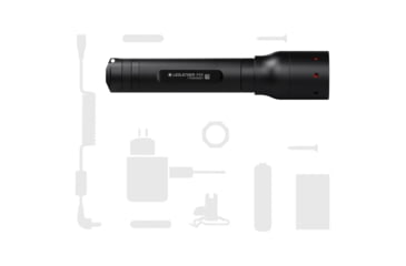 Image of LED Lenser P5R Li-Ion Rechargeable LED Keychain Light, 60 Lumens, Clamshell, Black, 880116