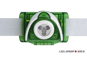 Image of LED Lenser SEO3 Headlamp, Green 880126
