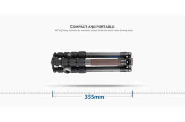 Image of Leofoto LX-255CT/XB-32 Reversible Travel Tripod w/ Ball Head Set, Black, LX-255CT+XB-32