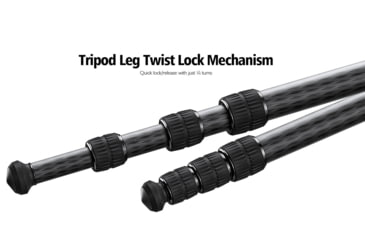 Image of Leofoto SA-324CX/MA-40X Outdoors Tripod w/ Rapid Lock Ballhead, Black, SA-324CX+MA-40X