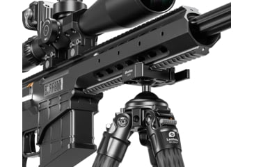 Image of Leofoto ST-324CX Outdoors Tripod w/ Integrated Lever-Control Ballhead&amp;Lever-Release Clamp, Black, ST-324CX