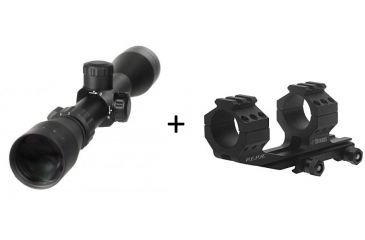 Image of Leupold 3-9x40 Mark AR Dulplex Rifle Scope 67165 w/ Burris AR-PEPR Scope Mount, 1in 410343