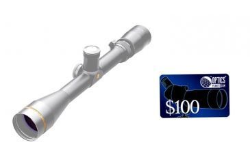 Image of Leupold VX-3 3.5-10x40 mm Rifle Scope - Silver Finish, Duplex Reticle, FREE 100 OpticsPlanet E-Gift Certificate