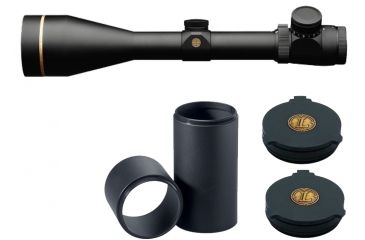 Image of Leupold VX-3i 3.5-10x56mm Rifle Scope Illuminated Duplex Reticle 171151 w/ Objective and Eyepiece Cover &amp; 3in Sunshade