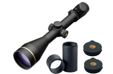 Image of Leupold VX-3i 4.5-14x56mm Side Focus Illuminated Duplex Reticle 171153 w/ Objective and Eyepiece Cover &amp; 3in Sunshade