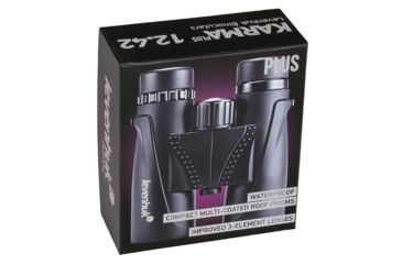 Image of Levenhuk Karma PLUS 12x42mm Roof Prism Binocular, Gray, 5.7 x 5 x 2.1, NSN N, 67713