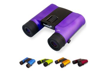 Image of Levenhuk Rainbow 8x25 Multi Coated Binocular, Amethyst, Blue, Lime, Orange, Red