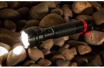Image of Life Gear Pro Series 750 Lumens Red Alert Flashlight, Black LG21-60576-BLA