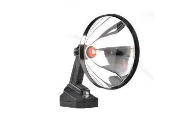 Image of Lightforce Performance Lighting ENFORCER HID 240mm 50w HID Handheld Light with optional Alligator Clip Lead, Black EF240HIDAL