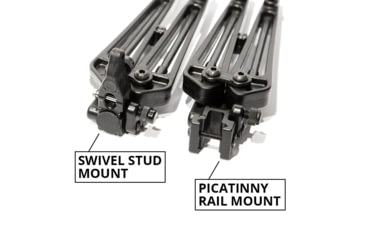 Image of Limbsaver True-Track 10 Firearm Bipod, Standard Sling Attachment, Black, 12601