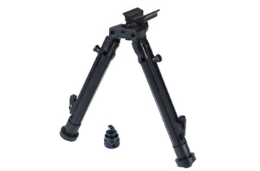 Image of Lion Gears Scout-Pod 7in-9in Tactical Button-Lock 3-Position Folding Bi-pods, with Mlok and KeyMod Mounting Deck, LG-SP-3D06MK