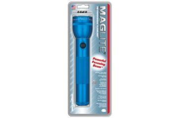 Image of MagLite Standard 2 Cell D LED Flashlight, Blue, Blister Pack, S2D116
