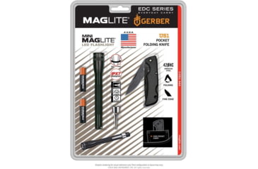 Image of Maglite Mini 2 Aaa-cell Led Flashlight & Gerber Knife - SP32TRK