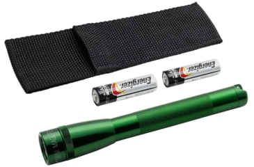 Image of Maglite Mini Mag Pro+ 2 Aa-cell Led Flashlight W/ Holster, Green - SP+P39H