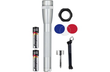 Image of Maglite Mini Pro 2 Aa-cell Led Flashlight Combo Pack, Silver - SP2P10C