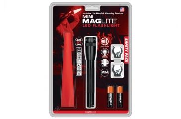 Image of Maglite Safety Pack AA Mini Mag Light, BLACK, Compact IPP2201G