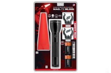 Image of Maglite Safety Pack ML300L Light, BLACK, Full Size ML300L-I201G