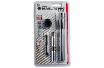 Image of Maglite SP2PO9C Mini Maglite Pro Red/Blue/Clear LED 272 Lumens AA 2 Battery G
