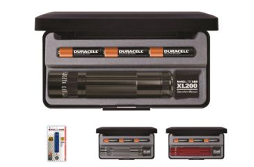 Image of MagLite XL200 3-Cell AAA LED Flashlights, Black, Blue, Gray, Red