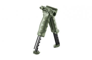 Image of FAB Defense Gen-II Vertical Foregrip w/ Integrated Adjustable QR Bipod, Olive Drab, FX-TPODG2QRG