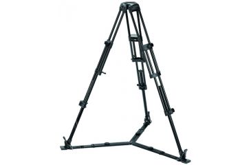 Image of Manfrotto Bogen 100mm Bowl 2-stage Black Light Weight Aluminum Video Tripod 515MVB