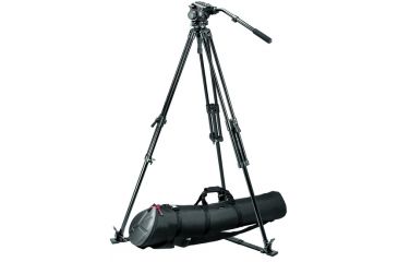 Image of Manfrotto Bogen Manfrotto 519 Pro Fluid Videohead+351MVB Trpd.+165MV Spreader+MBAG120P 519MVBKIT
