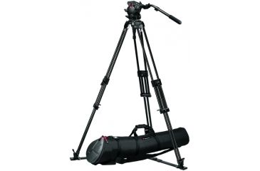 Image of Manfrotto Bogen Manfrotto 526 Pro Fluid Video Head+350MVBtrpd.+165MV Spreader+MBAG120P 526MVBKIT