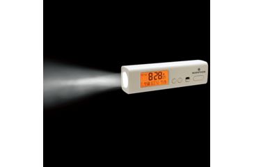 Image of Marathon Compact Atomic World Clock w/ LED Emergency Light,2 AAA,White, CL030045WH