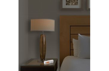 Image of Marathon Compact Atomic World Clock w/ LED Emergency Light,2 AAA,White, CL030045WH