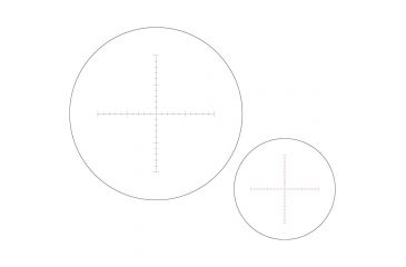 Image of 2.5-25 x 42mm Tactical Knob Illuminated Rifle Scope, MTR-1, Black