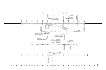 Image of March Scopes High Master Wide March-FX Angle 5X-42X56, Lockable Tactical Turrets, FML-MT Reticle, With 6-level Illumination, FFP, MIL, Black, D42HV56WFIMLX-G2FML-MTRet