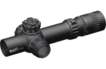 Image of March Scopes March-FX Dual Tactical 1-10x24mm LPVO 30mm Tube Rifle Scope, First Focal Plane, DR-TR1FB Reticle, Black, D10SV24FDIMLX-DR-TR1FB
