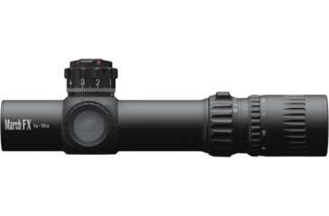 Image of March Scopes March-FX Dual Tactical 1-10x24mm LPVO 30mm Tube Rifle Scope, First Focal Plane, DR-TR1FB Reticle, Black, D10SV24FDIMLX-DR-TR1FB