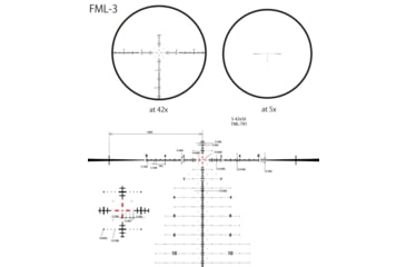 Image of March Scopes March-FX High Master Wide Angle 5-42x56mm 34mm Tube Rifle Scope, First Focal Plane, FML-3 Reticle, Black, D42HV56WFML-G2-FML-3