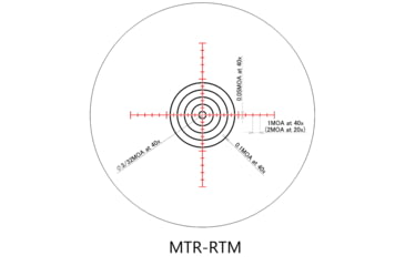Image of March Scopes Normal Turret 2.5-25x42mm, 30mm Tube, Second Focal Plane, MTR-RTM Reticle, Black, D25V42IMTR-RTM Reticle