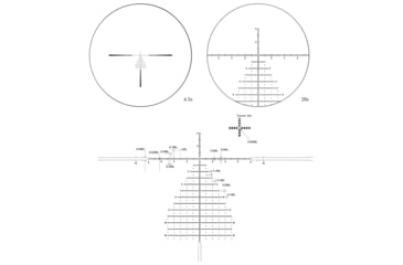 Image of March Scopes Rifle Scope, 4.5-28x52mm, FFP, FML-PDK Reticle, Shuriken Lock Turrets, Black, D28