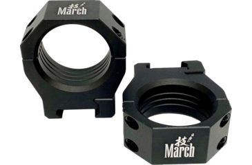 Image of March Scopes Scope Rings Dovetail Rifle Scope Rings, 34mm Diameter, 30mm Height, Black, DT34H30