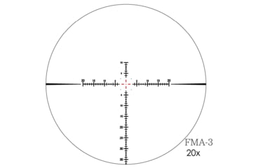 Image of March Scopes Tactical Turret High Master Wide Rifle Scope, 5-42x56mm, 30mm tube, FMA-3 Reticle, w/Illumination, Black, NSN None, D42HV56WFIMA FMA-3
