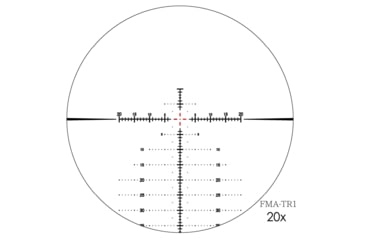 Image of March Scopes Tactical Turret High Master Wide Rifle Scope, 5-42x56mm, 30mm tube, FMA-TR1 Reticle, w/Illumination, Black, NSN None, D42HV56WFIMA FMA-TR1