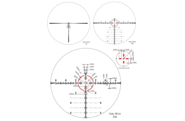 Image of March Scopes Tactical Turret 3-24x42mm Rifle Scope, 30mm Tube, First Focal Plane, FML-TR1H Reticle, Black, DE0343