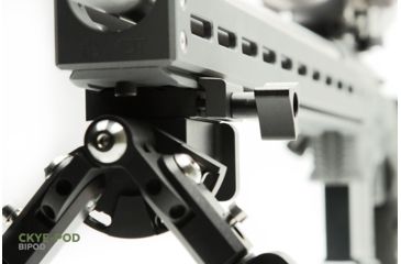 Image of MDT CKYE POD Picatinny Bipod - PRS Short, Black, Picatinny, 104310