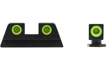 Image of Meprolight IWI Masada Fixed Self-Illuminated Pistol Sights Set, Green, 0195873101, 195873101