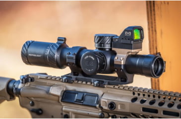 Image of Meprolight MVO 1-8x28mm 34mm Tube Rifle Scope, First Focal Plane, Etched Glass M1 MRAD, Black, 901245701