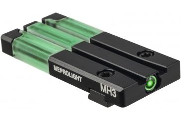 Image of Meprolight FT Bullseye Tritium Self-Illuminated Rear Night Sight, Smith &amp; Wesson M&amp;P Shield, Green Circle-Dot, 0631213108, 631213108