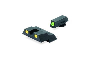 Image of Meprolight Tru-Dot Night Sight Set for Glock G26 &amp; G27, Green Front/Yellow Rear, 10226Y