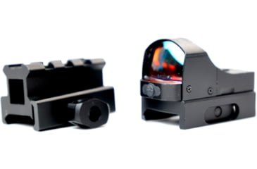 Image of Meta Tactical 18x22.5mm Micro Red Dot Sight w/Picatinny Rail Mount and Riser, 3 MOA Dot, Black, MTA-RDWR
