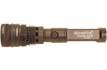Image of Microfire Pioneer 3 Focusing Tactical Flashlight, Black, Large PHLN-3