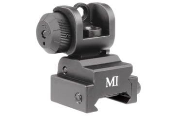 Image of Midwest Industries Top Mounted Deployable Rear Sight, Black, MCTAR -ERS